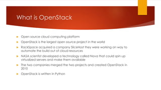 Intro to OpenStack | PPTX