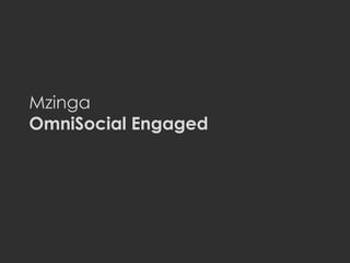 MZINGA l MZINGA.COM 1
Mzinga
OmniSocial Engaged
 