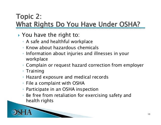 Introduction To Osha