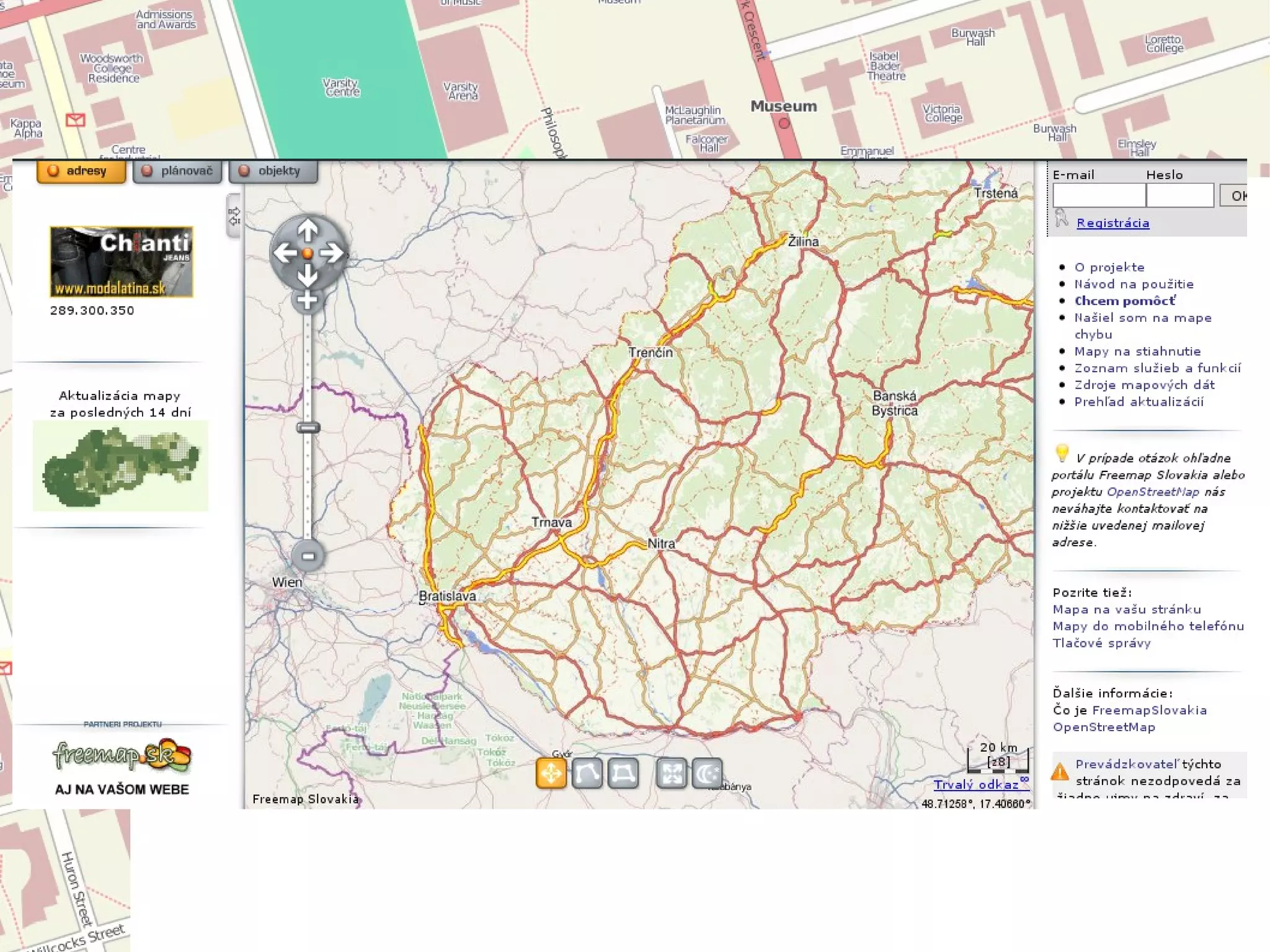 OSM map tiles and data 