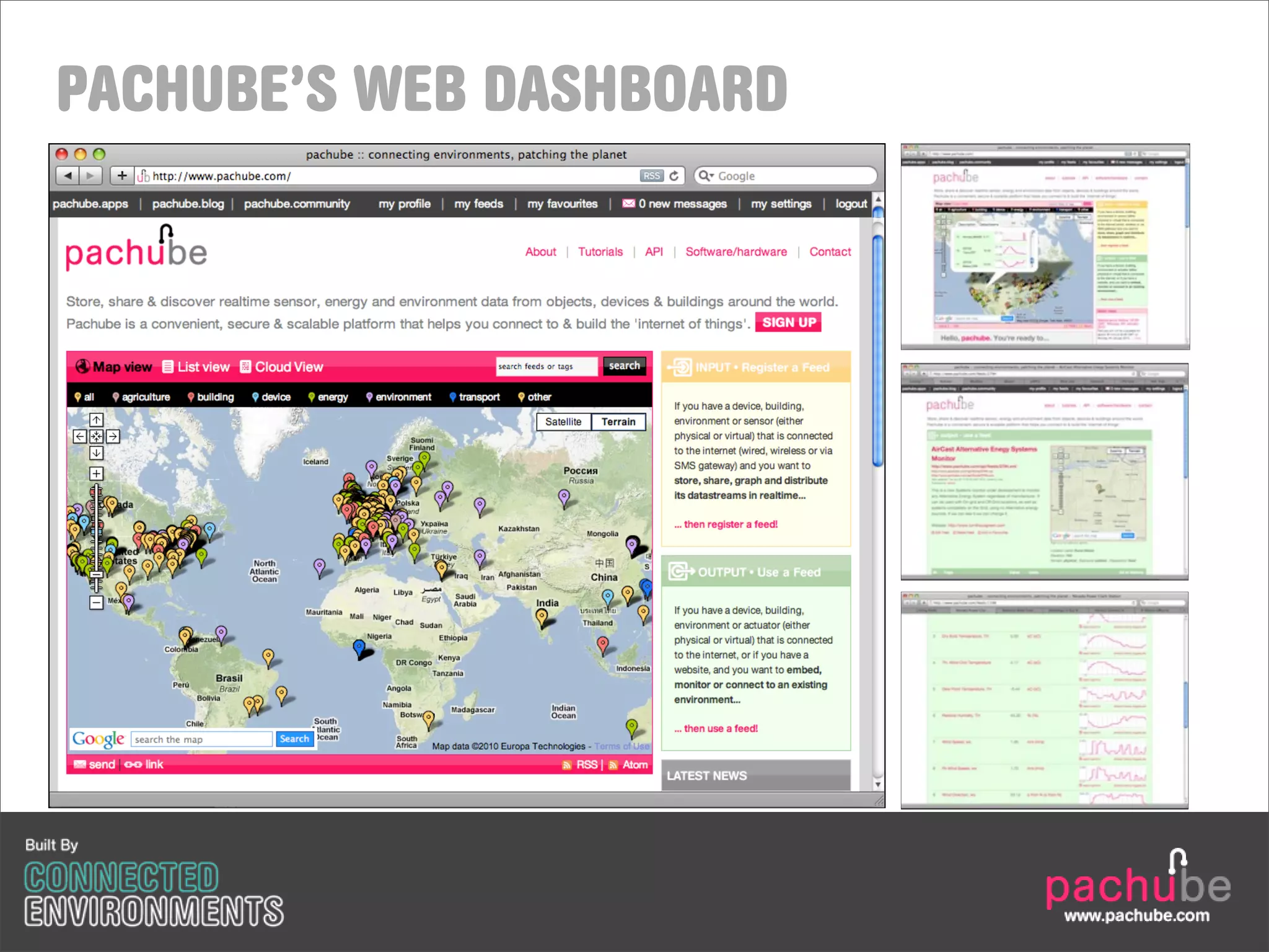 PACHUBE’S WEB DASHBOARD




                          www.pachube.com
 