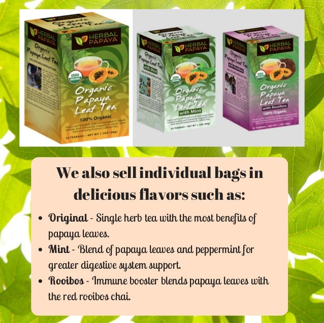 What are some benefits of papaya leaf tea?