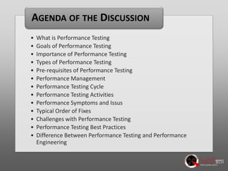 An Introduction to Performance Testing | PPTX