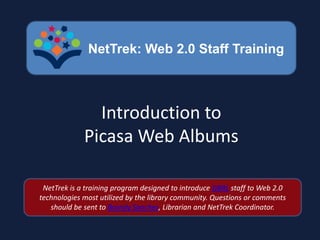 Introduction to Picasa Web Albums 