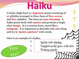 Types of Poems | PPTX