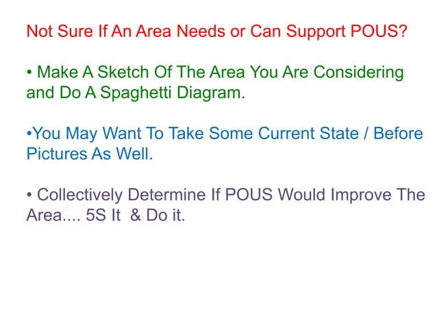 Intro to point of use storage & visuals | PPTX