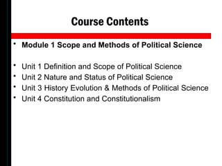 INTRODUCTION TO POLITICAL SCIENCE YEAR ONE.pptx