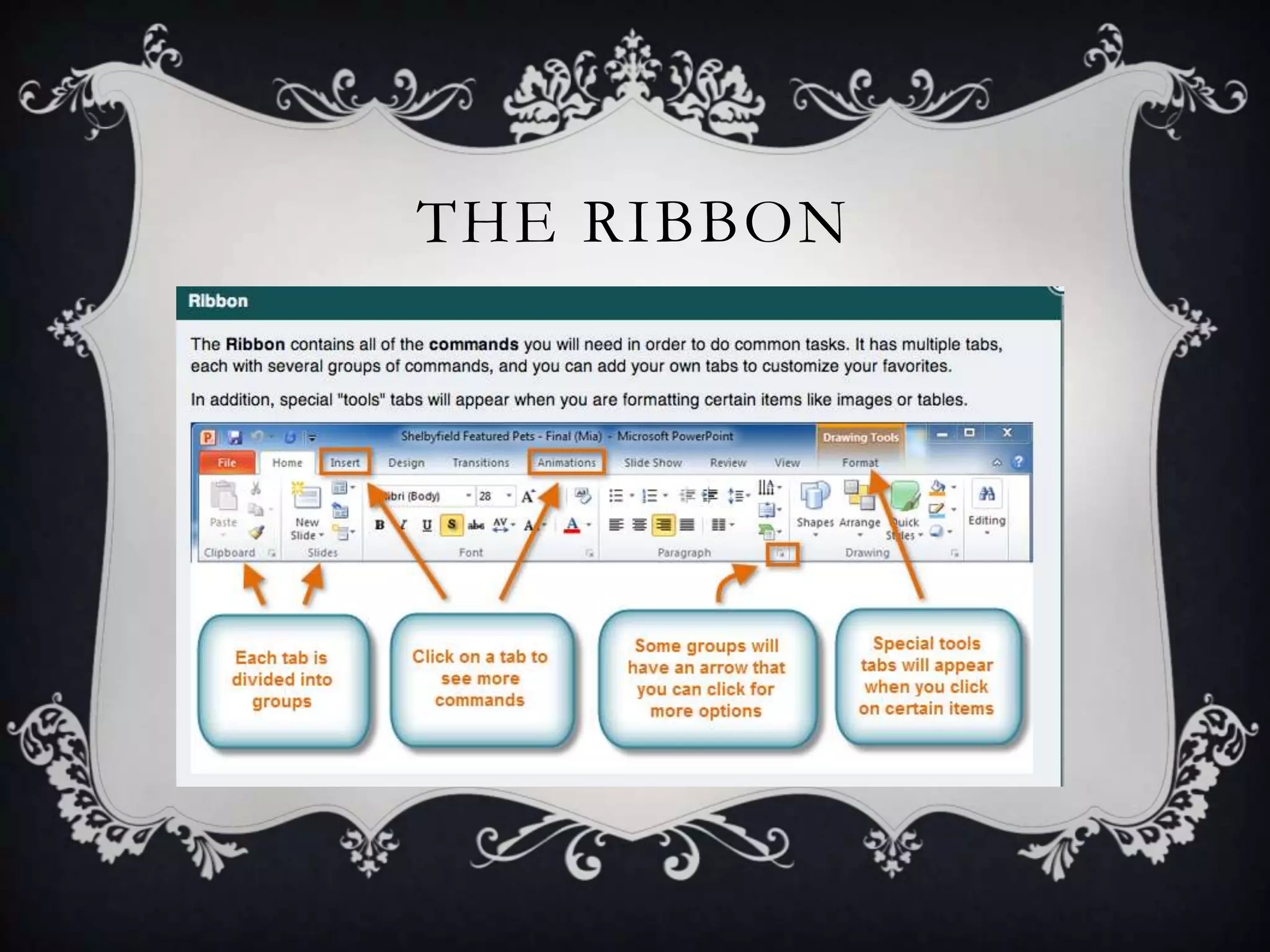 THE RIBBON
 