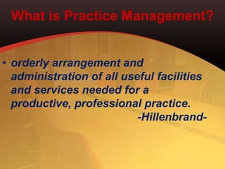 Intro to pract management | PPTX