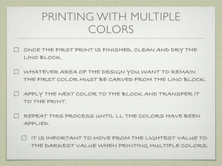 Intro to printmaking | KEY