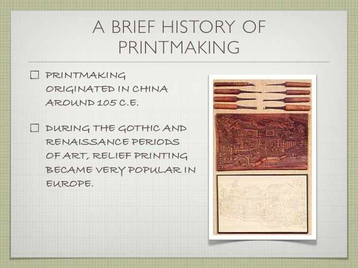 Intro to printmaking