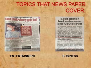 News paper in modern form originated in
17th century in Europe.
The first daily newspaper was ‘LONDON
DAILY’ started in ...