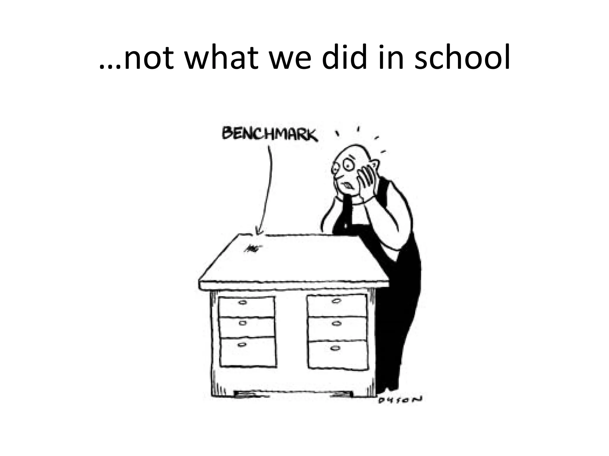 …not what we did in school

 