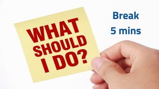 Break
5 mins
 