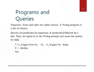 An introduction to Prolog language slide | PPTX