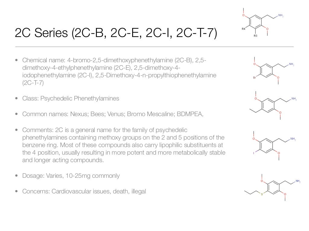 2C Series (2C-B, 2C-E, 2C-I,