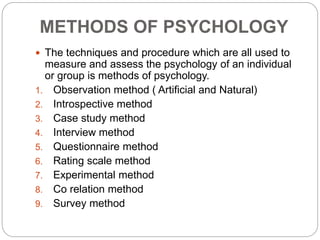 Intro to psychology | PPTX