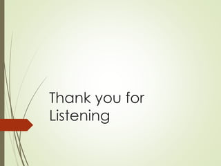 Thank you for
Listening
 