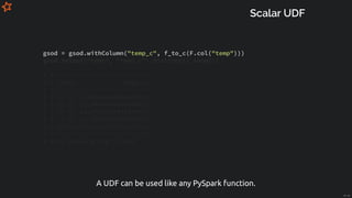 Intro to PySpark: Python Data Analysis at scale in the Cloud | PDF