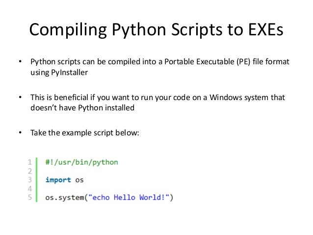 40 compiling python