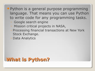 Intro to Python | PPT