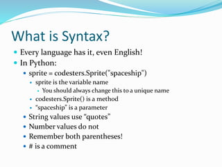 Intro to python | PPTX | Programming Languages | Computing