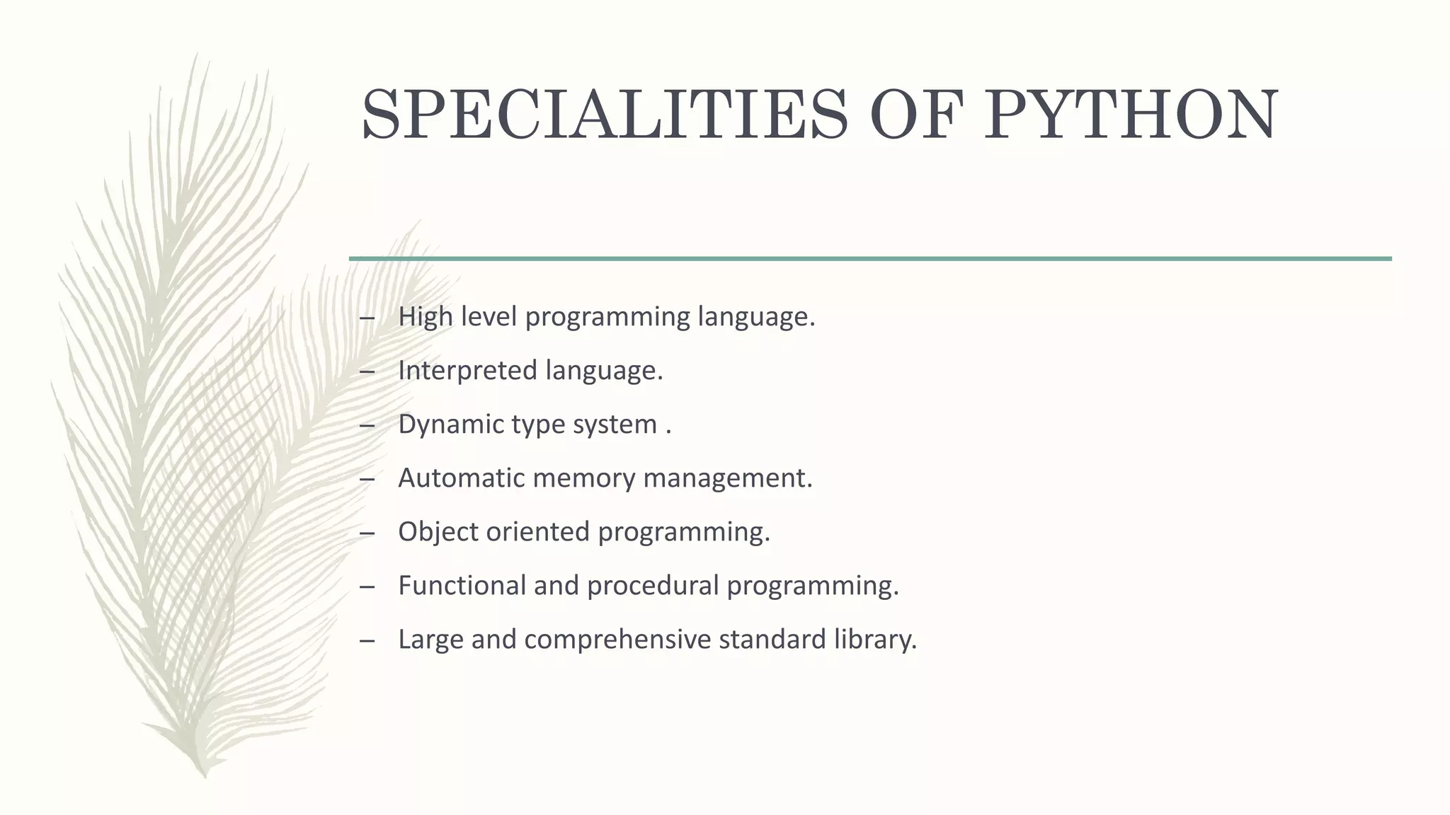 Introduction to python | PPT