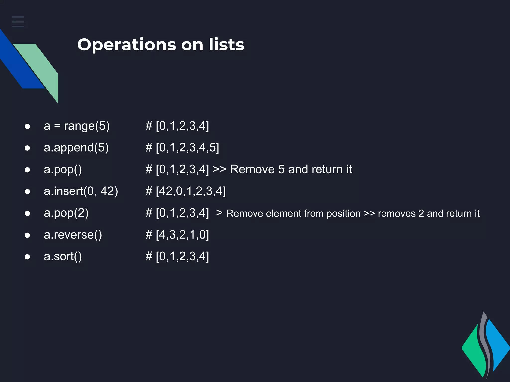 Introduction to python | PPT