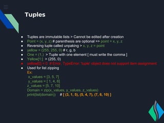 Introduction to python | PPT