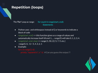 Introduction to python | PPT