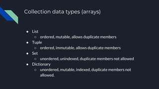 Intro to python | PPT