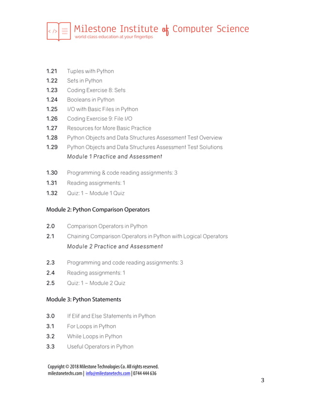 Intro to python_syllabus_final | PDF