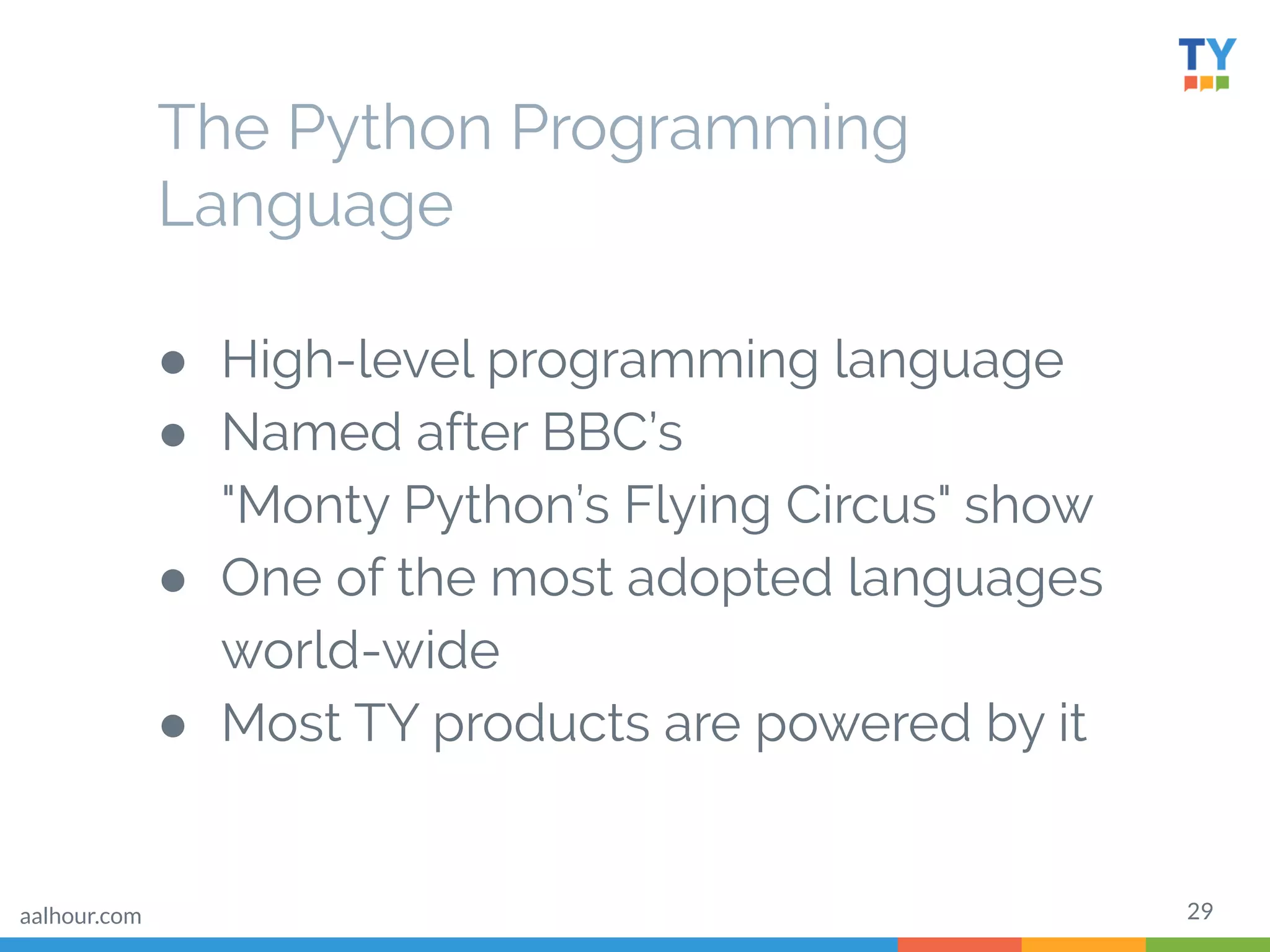 Intro to Python for Non-Programmers | PPT