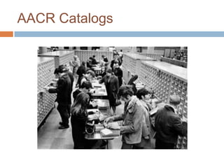 AACR Catalogs
 