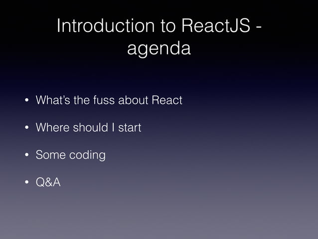 Introduction to ReactJS | PPT