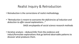 Intro to realist research | PPTX