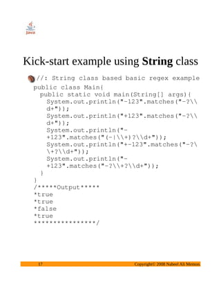 Intro To Regex In Java