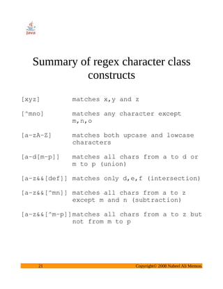 Intro To Regex In Java | PPT