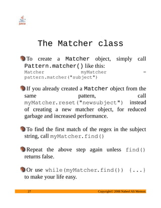 Intro To Regex In Java | PPT