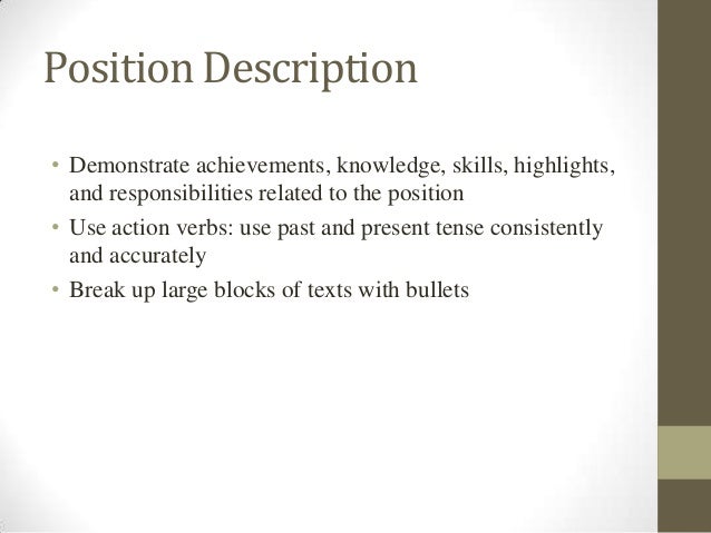 resume present or past tense narco penantly co