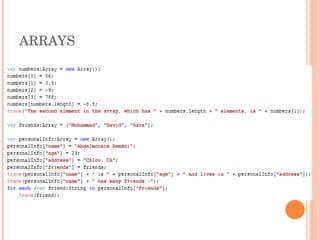 ARRAYS 