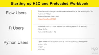 H2O World - Intro to R, Python, and Flow - Amy Wang | PDF