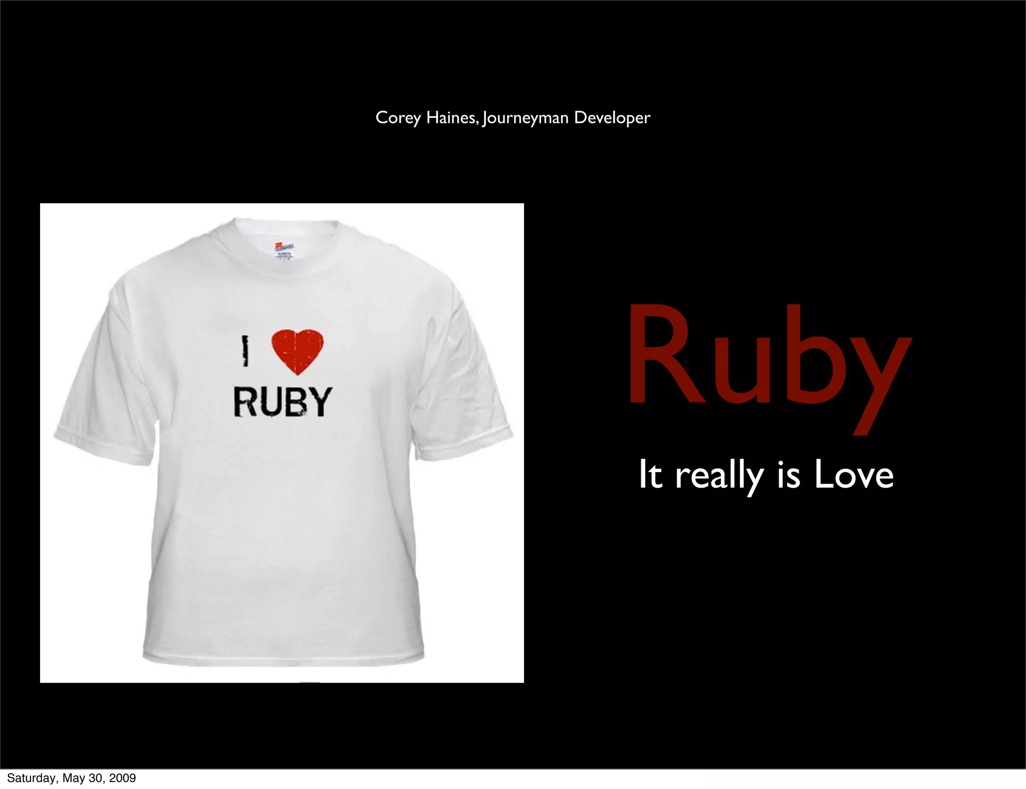 Intro To Ruby