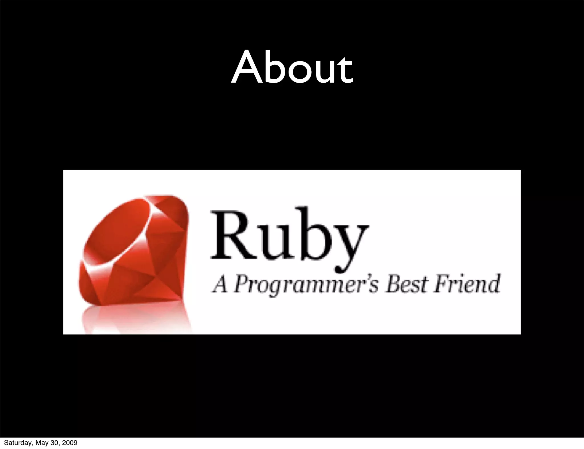Intro To Ruby