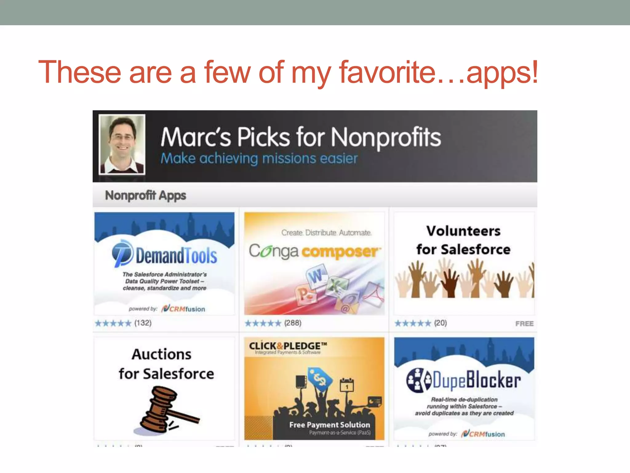 These are a few of my favorite…apps!
 