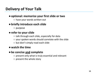 Intro to scientific presentations 2010 | PDF