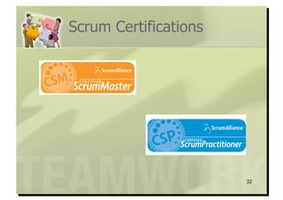Scrum Certifications




                       32
 