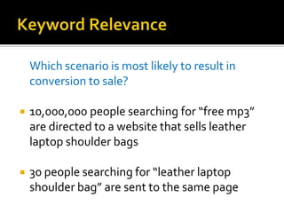What Makes a Keyword Good?