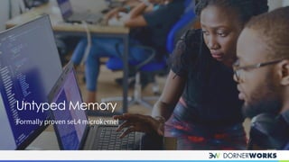 Untyped Memory
Formally proven seL4 microkernel
 