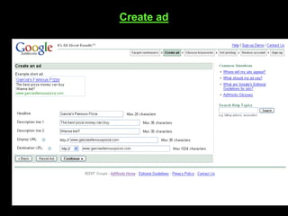 Create ad
 